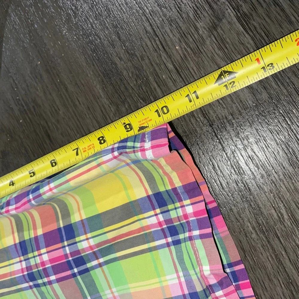 Polo Ralph Lauren Mens XL Multicolor Plaid Swim Trunks Madras Mesh Lined Shorts